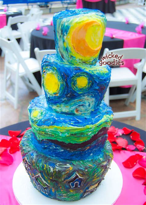 Starry Night Wedding Cake