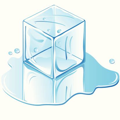 Animation Of A Melting Ice Cube Stock Illustration - Download Image Now ...