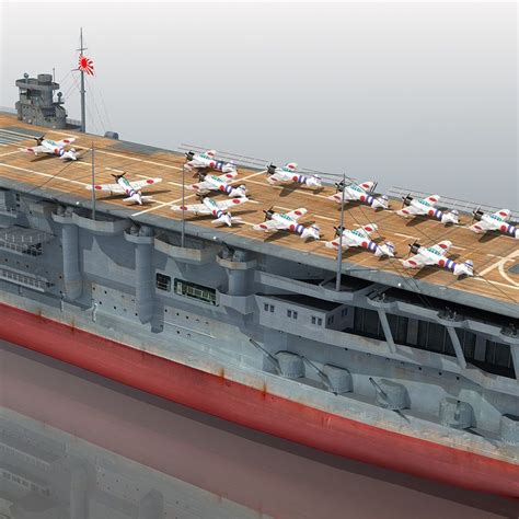 japanese aircraft carrier kaga 3d max | Aircraft carrier, 3d model, Kaga