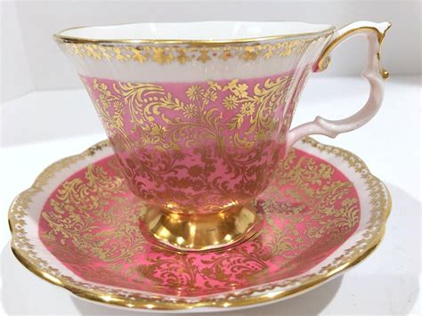 Pink Royal Albert Tea Cup and Saucer, Buckingham Series, Antique ...