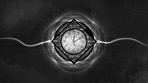 Black and gray analog wall clock illustration, abstract, clocks, time ...