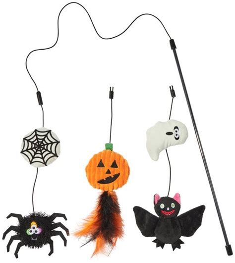 FRISCO Halloween Teaser Wand Cat Toy with Catnip, 3 count - Chewy.com