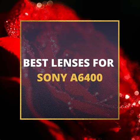 📸 5 MUST-OWN Lenses For Sony A6400 In 2024 [Guide]