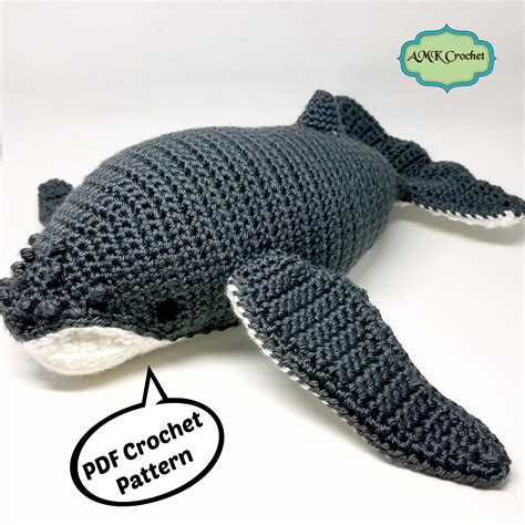 Crochet Humpback Whale Plush Toy Pattern | AMK Crochet