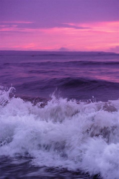 View of the sea at sunset , in purple Beach Wedding Purple, Purple Beach, Purple Sunset, 00s ...