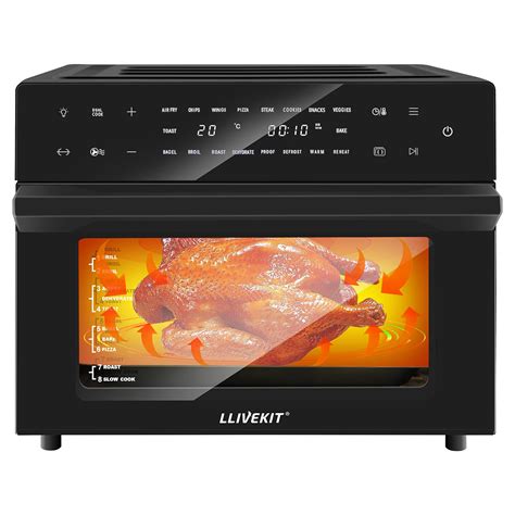 Buy LLIVEKIT Air Fryer Oven with Rotisserie Mini Oven 30L Large Family ...