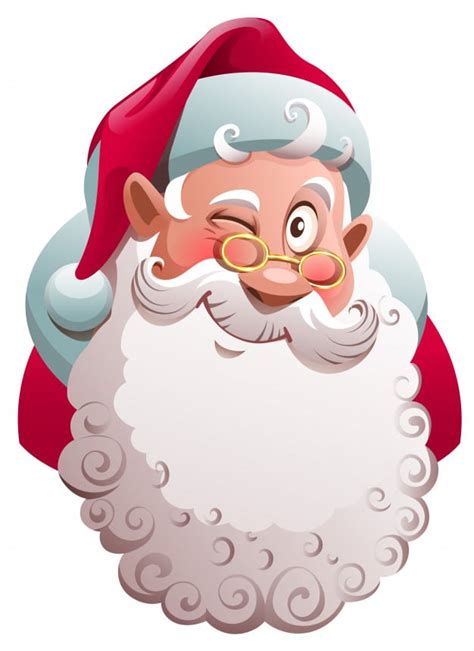 Free & Cute Santa Face Clipart For Your Holiday Decorations - Tulamama