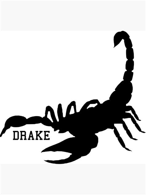 "DRAKE SCORPION" Poster for Sale by elestilo | Redbubble