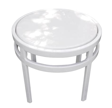 Regal Fiberglass Top Round Side Table | Florida Patio: Patio Furniture