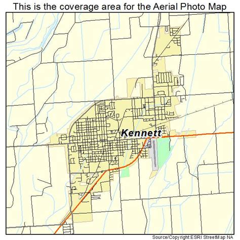 Aerial Photography Map of Kennett, MO Missouri