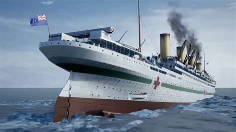 HMHS Britannic sinks|| sped up - YouTube