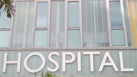 Hospital building sign closeup, healthca... | Stock Video | Pond5