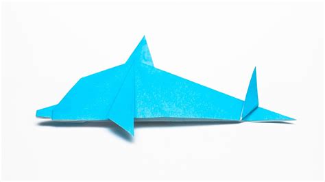 Origami Bild: Origami Faltanleitung Delfin