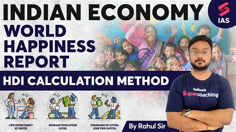 UPSC Economy | World Happiness Report | HDI Calculation Method | Crack UPSC | Rahul Sharma Sir # ...