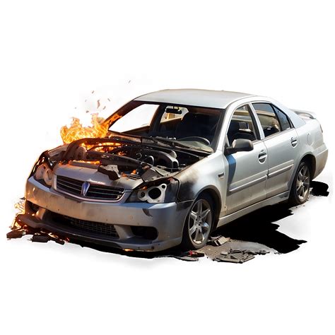 Download Car Crash Fire Explosion Png 06112024 | Wallpapers.com