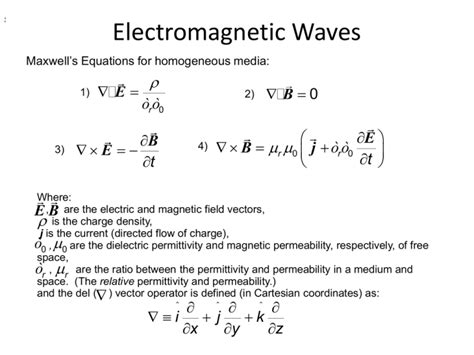 Electromagnetic Wave Equation Derivation Ppt - Tessshebaylo