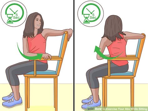 7 Easy Ways to Exercise Your Abs While Sitting - wikiHow