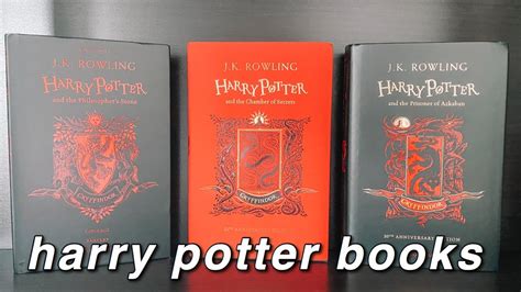 Harry Potter 20th Anniversary Books | Gryffindor Edition - YouTube