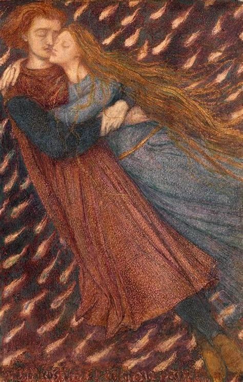 Paolo and Francesca da Rimini, Dante Gabriel Rossetti 1855 | Dante ...