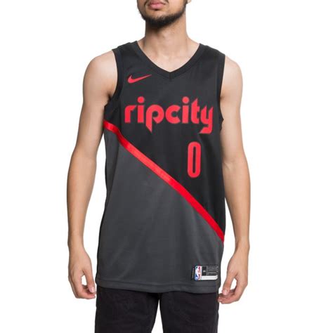 PORTLAND TRAIL BLAZERS DAMIAN LILLARD JERSEY BLACK/LILLARD DAMIAN