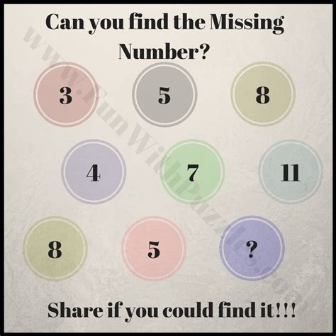 Maths Number Sequence Puzzles with Answers