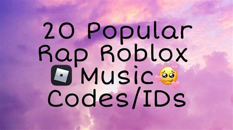 20 Popular Rap Roblox Music Codes/IDs | *September2020* - YouTube