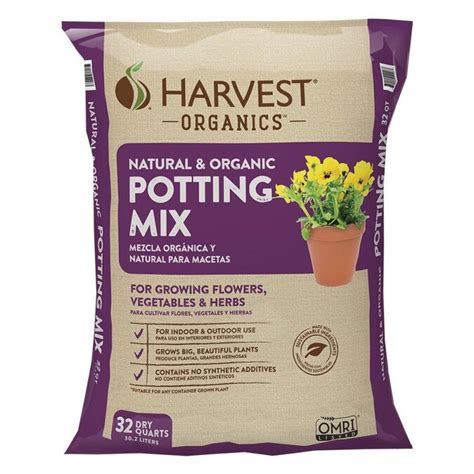 HARVEST Harvest Organics 32-Quart Organic Potting Soil Mix in the Soil department at Lowes.com