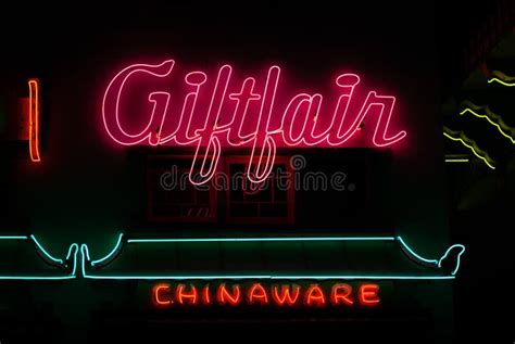 There is a Neon Sign on the Wall Advertising the California Restaurant Editorial Image - Image ...