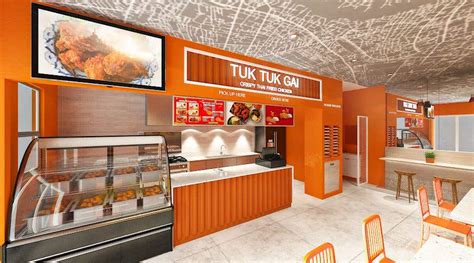 Interior design for a Thai Fried Chicken fast food shop | Freelancer