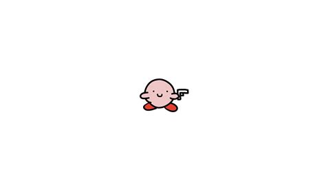 Kirby with a gun. by dumbrobloxkiddo on DeviantArt