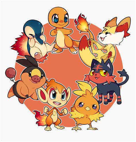 Fire Type Starter Pokemon, HD Png Download - kindpng