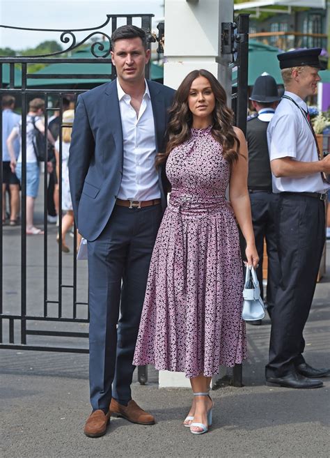 VICKY PATTISON and John Noble Arrives at Wimbledon Tennis Tournament in ...