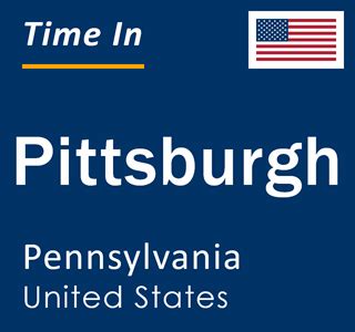 Current Local Time in Pittsburgh, Pennsylvania, United States