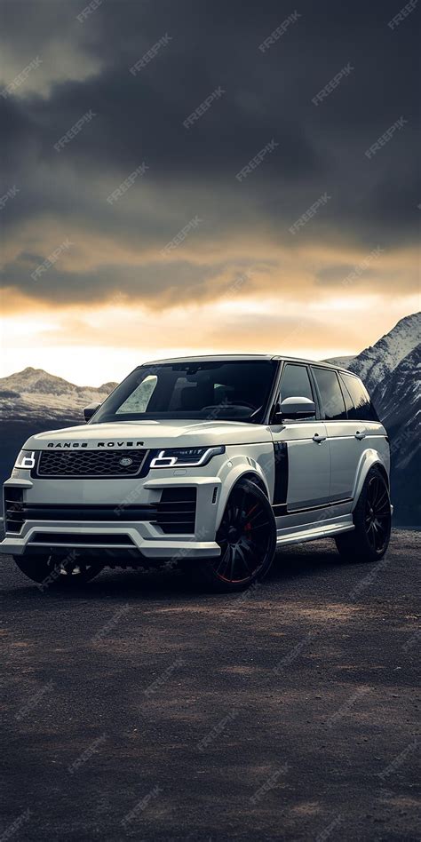 Premium AI Image | white range rover wallpaper 4k