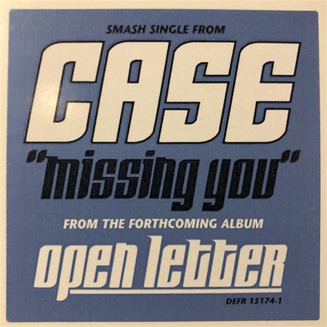 Case - Missing You | Releases | Discogs