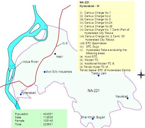 NA-221 Hyderabad Sindh Constituency Map – Paki Mag