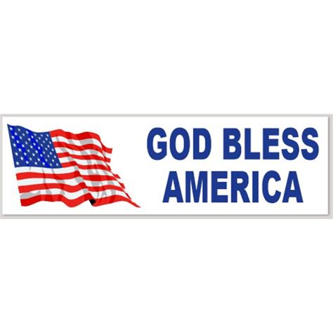 God Bless America - Bumper Sticker at Sticker Shoppe