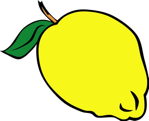 Clipart - Simple Fruit Lemon