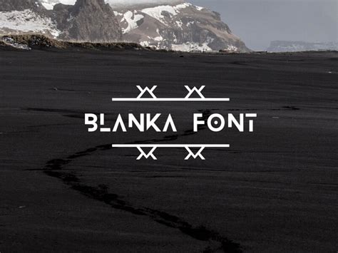 The FREE Blanka Font on Behance