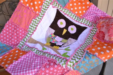 Owl Applique Rag Quilt Sewing Pattern | A Vision to Remember All Things ...