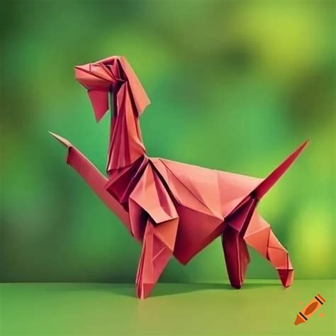 Origami camel in a lush jungle on Craiyon