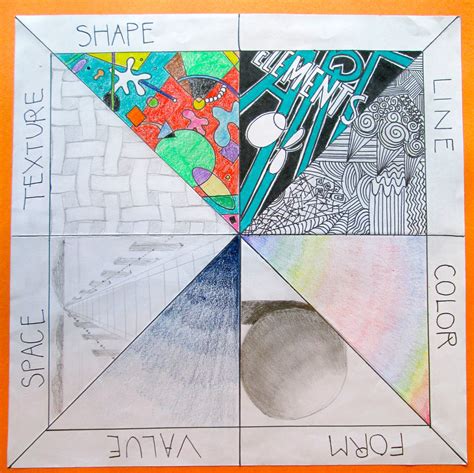 Elements of Art Review Project, for the beginning of a semester. | Art worksheets, Elementary ...