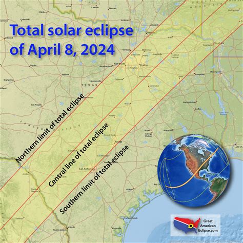 Total Eclipse 2024 Map Of Totality Texas - Image to u