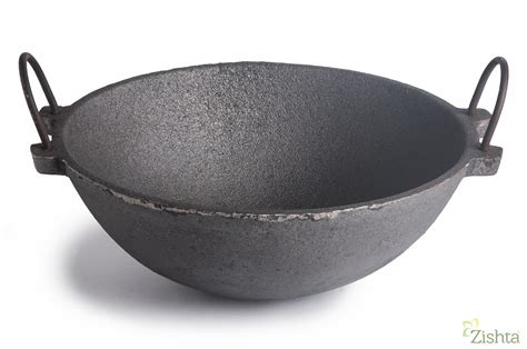 Buy Zishta Cast Iron Kadai Large Size Online @ ₹1250 from ShopClues