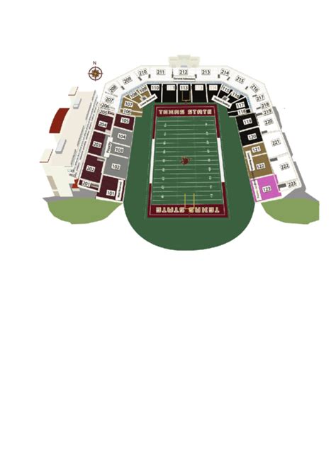 14 Stadium Seating Charts free to download in PDF