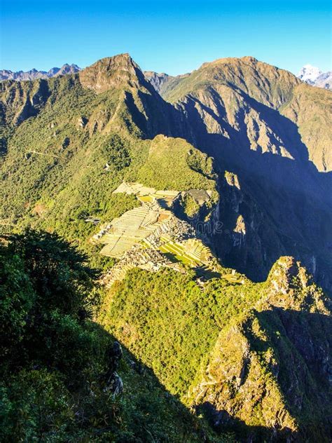 Aerial View of Machu Picchu from Huayna Picchu Stock Image - Image of ancient, aerial: 121486133