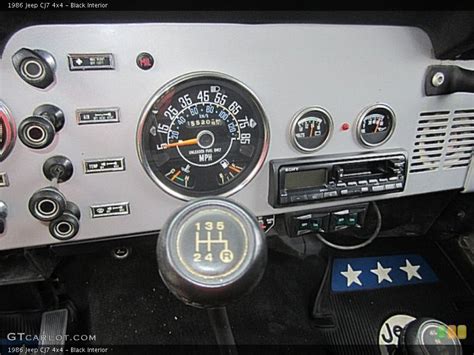 Black Interior Dashboard for the 1986 Jeep CJ7 4x4 #73204203 | GTCarLot.com