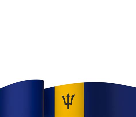 Barbados flag element design national independence day banner ribbon ...