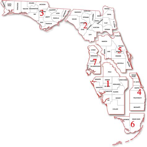 Florida School Districts Map - Printable Maps