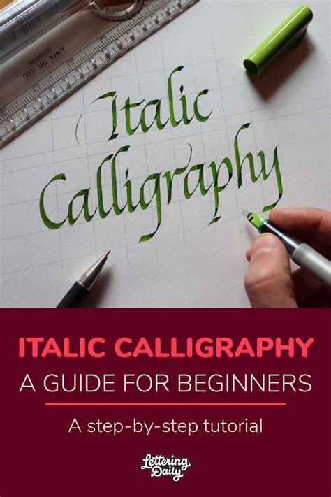 Italic Calligraphy For Beginners (+FREE Worksheets) | Calligraphy for ...